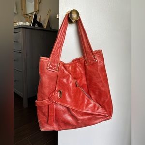 Coral Kooba leather tote bag